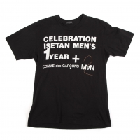  COMME des GARCONS HOMME PLUS ISETAN MEN'S Anniversary T Shirt Black S-M