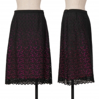  Jean Paul GAULTIER FEMME Lace Layered Skirt Black,Pink 40