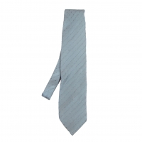  GIORGIO ARMANI Silk Patterned Stripe Tie Sky blue 