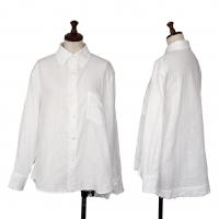  Y's Cutting Cotton Long Sleeve Shirt White 2