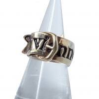  Vivienne Westwood Logo Belt Ring Gold M (US About 6.5)