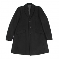  STUDIOUS Wool Tuck Chester Coat Black 3