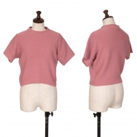  Jean-Paul GAULTIER PARIS Short Sleeve Knit Sweater (Jumper) Pink M