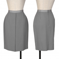  Jean-Paul GAULTIER FEMME Waist Taping Wool Skirt Grey 40