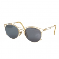  Jean Paul GAULTIER 56-2174 Design Flame Sunglasses Gold 
