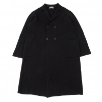  Yohji Yamamoto POUR HOMME Wool Knit Coat Black 3