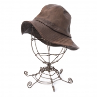  Y's for men Leather Bucket Hat Brown 