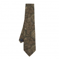  Paul Smith COLLECTION Paisley Silk Tie Green 