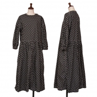  tricot COMME des GARCONS Dot Printed Gyather Dress Black S