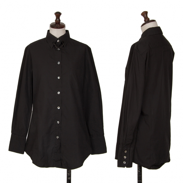 ジャンポールゴルチエ クラシックJean Paul GAULTIER CLASSIQUE クロスカラーチェーンシャツ 黒40