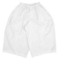  BLACK COMME des GARCONS Poly Side Switching Wide Pants (Trousers) White L