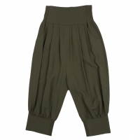  EMPORIO ARMANI Georgette High Waist Pants (Trousers) Khaki-green 38