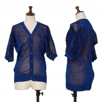  tricot COMME des GARCONS Glitter Cardigan Blue S-M