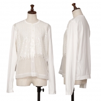  tricot COMME des GARCONS Sequins Design Cardigan White S-M