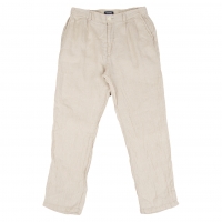  Plantation Cashmere Blended Wrinkle Linen Pants (Trousers) Beige S