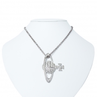  Vivienne Westwood Bas Relief Necklace Silver 