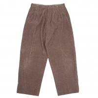  Papas Cotton Tuck Corduroy Pants (Trousers) Brown L