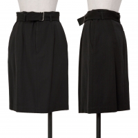  tricot COMME des GARCONS Wool Belted Skirt Black M
