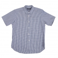  COMME des GARCONS HOMME Check Short Sleeve Shirt Blue,White M