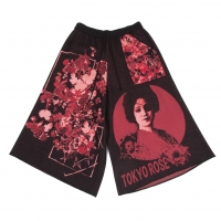  s'yte TOKYO ROSE Design Woven Knit Pants (Trousers) Black,Red 3