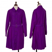  tricot COMME des GARCONS Dyed Nylon Coat Purple S-M