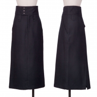  COMME des GARCONS FRANCE Wool High-waist Skirt Navy S