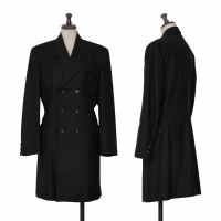  COMME des GARCONS Wool Double Long Jacket Black M
