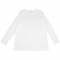  Yohji Yamamoto POUR HOMME Cotton Long Sleeve T Shirt White 3