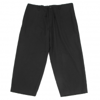  Yohji Yamamoto POUR HOMME Wool Gabardine Wide Pants (Trousers) Black 1