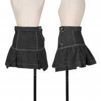  Vivienne Westwood Red Label Switching Side Zip Denim Skirt Black 1