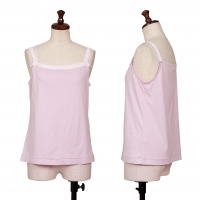  PINK HOUSE Lace Taping Cotton Camisole Pink 4 (L)