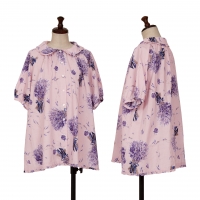  PINK HOUSE Bouquet Printed Short Sleeve Blouse Pink M-L