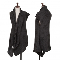  Y's Floral Printed Knit Vest (Waistcoat) Grey 2