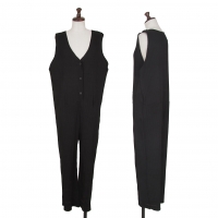 ISSEY MIYAKE me A-POC INSIDE Pleated Sleeveless Jumpsuit (Trousers) Black XS-S