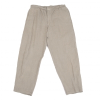  COMME des GARCONS HOMME DEUX Linen Waist Drawstring  Pants (Trousers) Beige M