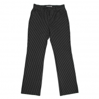  ISSEY MIYAKE Stretch Stripe Pants (Trousers) Black,White M
