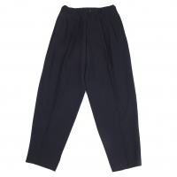  Yohji Yamamoto POUR HOMME Wool Gabardine Tapered Pants (Trousers) Navy M