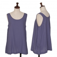  45R Dyed Cotton Sleeveless Shirt Purple 3