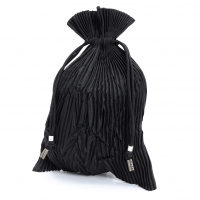  ISSEY MIYAKE Pleated Mini Pouch Black 