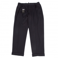  EMPORIO ARMANI Wool Tapered Pants (Trousers) Navy XL