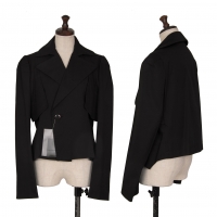  Yohji Yamamoto FEMME Cotton Short Jacket Black 1