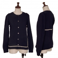  COMME des GARCONS Inside out Wool Cardigan Navy XS-S