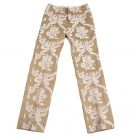  JUNYA WATANABE COMME des GARCONS Floral Embroidery Pants (Trousers) Beige M