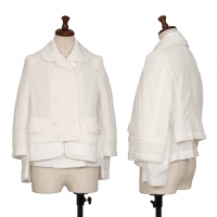  COMME des GARCONS Layered Padding Jacket White S
