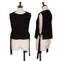  Unbranded Wool Side Strap Knit Vest (Waistcoat) Black 38