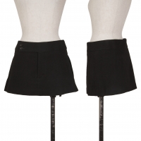  Unbranded Wool Mini Skirt Black M