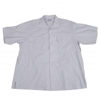  COMME des GARCONS HOMME Graph Check Open Collar Shirt White,Blue S-M