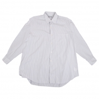  COMME des GARCONS HOMME Striped Basic Shirt White,Grey S-M