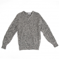  COMME des GARCONS HOMME V Neck Knit Sweater (Jumper) Grey S-M