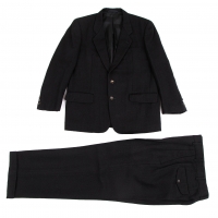  COMME des GARCONS HOMME Wool Herringbone Jacket & Pants Black S